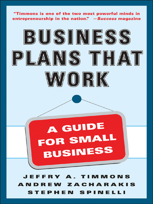 Title details for Business Plans that Work by Jeffry A. Timmons - Available